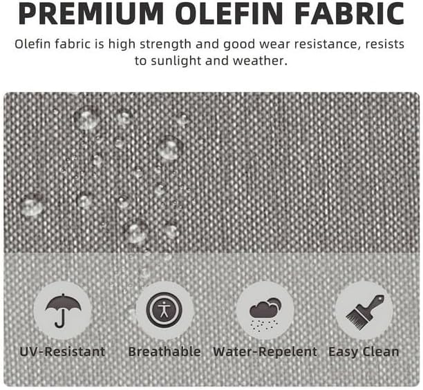 HUMMUH Outdoor Swivel Chairs,PE Wicker Patio Furniture Rocker Glider Chairs for Porch Balcony Deck Garden