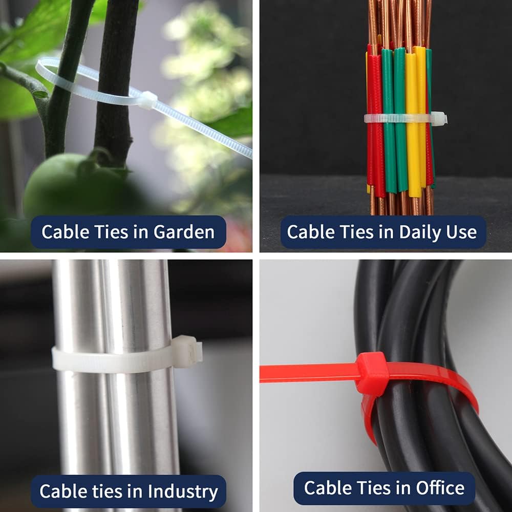 XINGO Cable Zip Ties (500 Pack), 40 Lbs Tensile Strength-Heavy Duty, Self-Locking Nylon Plastic Wire Ties in Assorted Sizes and Colors for indoor and outdoor (12 inch, Dark Green)