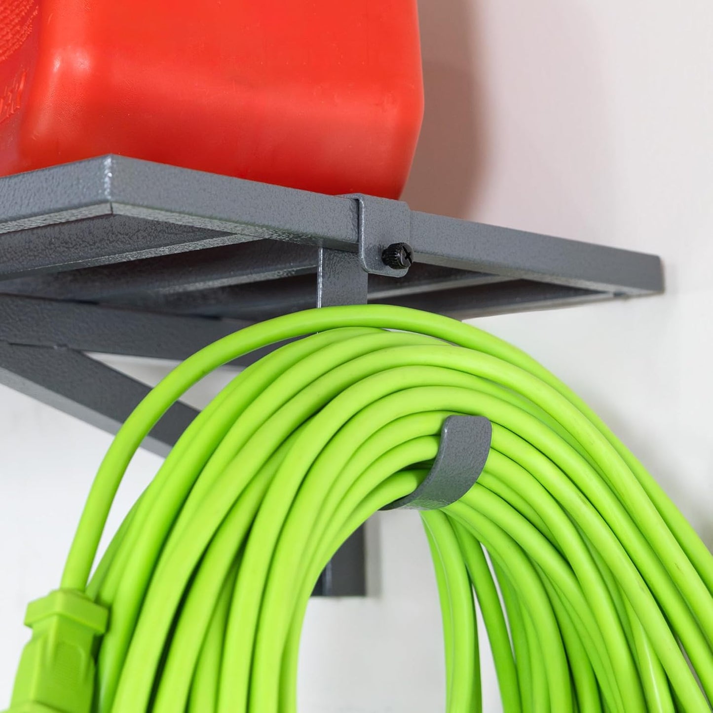 StoreYourBoard 2-Pack Heavy Duty Wall Shelves – Wall-Mounted Garage Storage Shelving and Organization for Sheds, Closets, or Utility Rooms – Holds 200 lbs, 1ft x 4ft, Hammered Gray