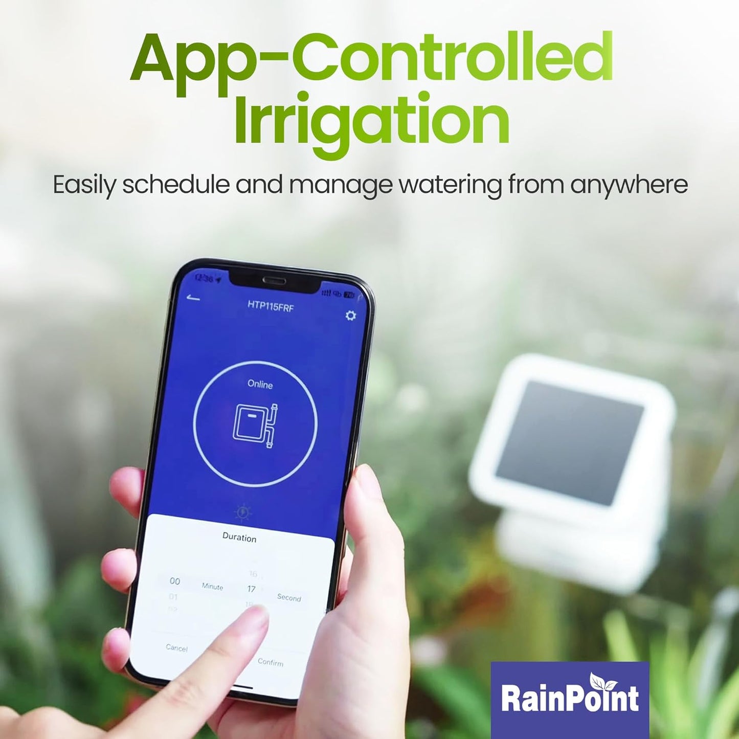 BALDR Automatic Solar Plant Watering System - WiFi Solar Drip System & App-Controlled Water Pump with Timer - Indoor Solar Power Irrigation System Smart Scheduling for House Plants While You are Away