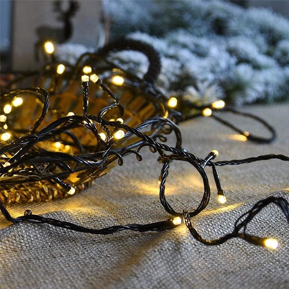 weillsnow 66 FT 200 LED Warm White Christmas Lights,Plug in Waterproof String Lights,8 Lighting Modes with Memory for Outdoor Indoor Garden Tree Christmas Party Decorations(Warm White)