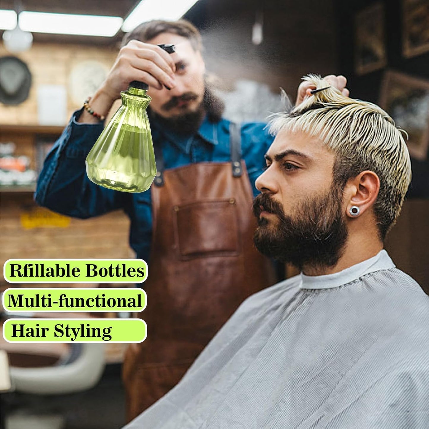 πππ Spray Bottles 17 oz (2 Pack) - Leak Proof, Adjustable Nozzle, Empty Spray Bottles For Cleaning Solutions, Plants, Hair Misting, Pet, Or Diy Spray Bottle