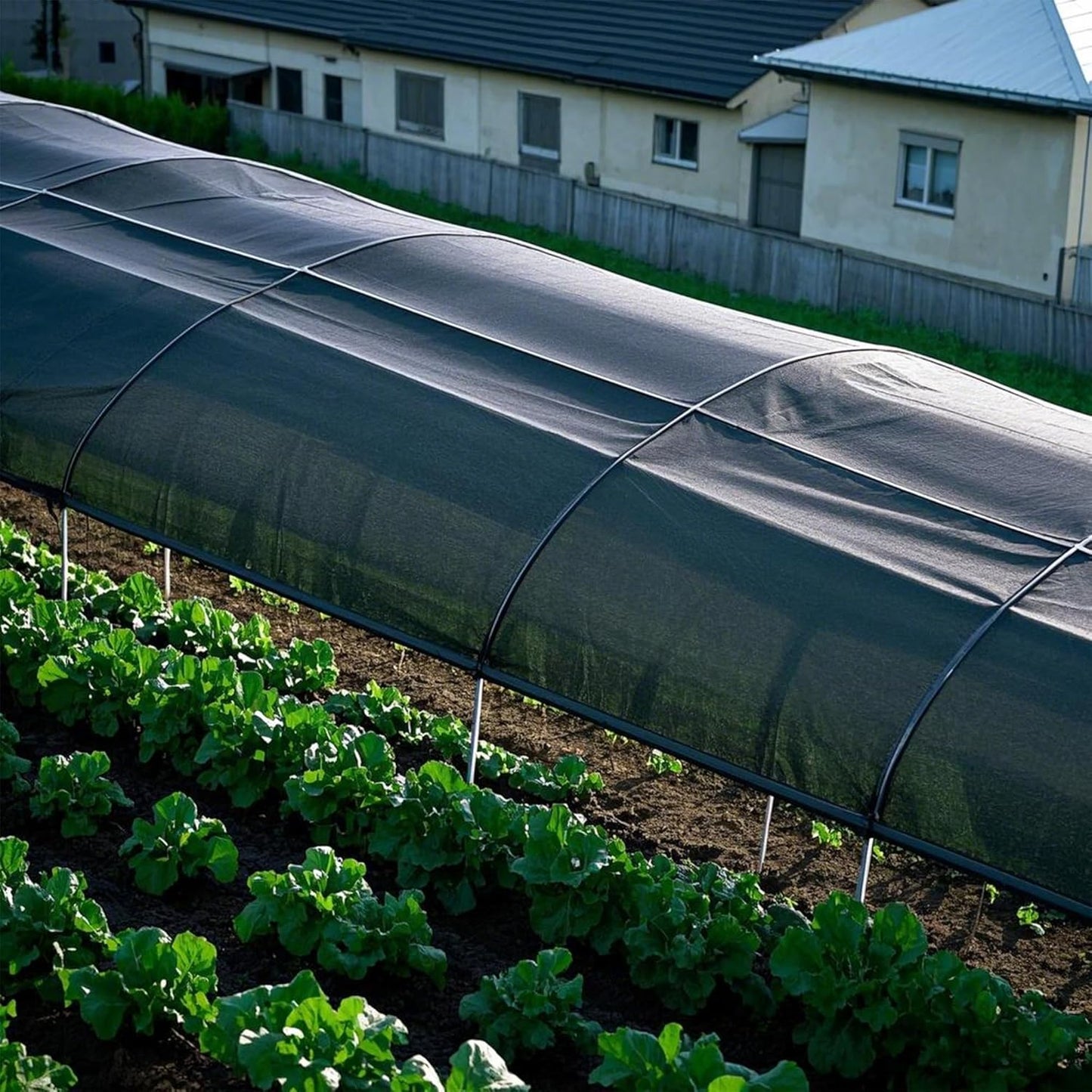 winemana Black Shade Cloth 40%, 8x10 FT Mesh Tarp - Garden Shade for Greenhouse, Patio, Vegetables, Plants Cover and Chicken Coops, Sun Shade Net for Outdoor Protection with Reinforced Grommets