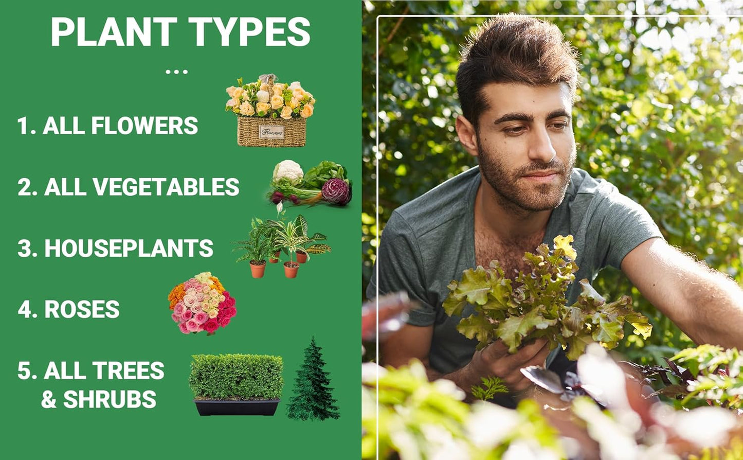 6-6-6 All-Purpose Professional Plant Food Fertilizer; Ideal for Winter Care & Spring Feeding, Perfect Balanced NPK for Indoor and Outdoor Plants (4 QUARTS)