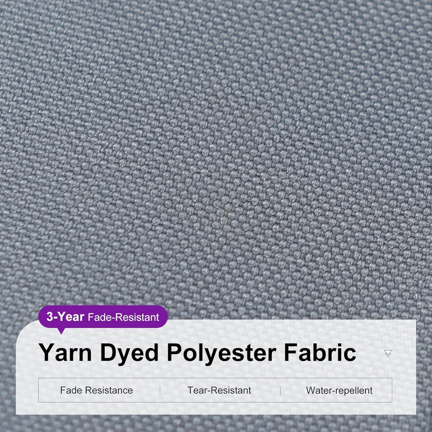 PURPLE LEAF 10 Feet Patio Umbrella Outdoor Cantilever Round Umbrella Aluminum Offset Umbrella with 360-degree Rotation for Garden Deck Pool Patio Light Grey