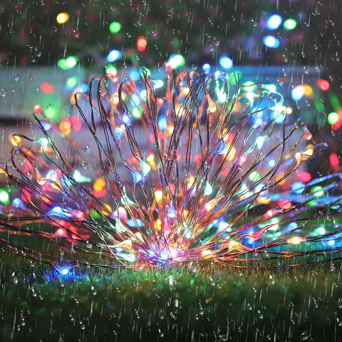 Joomer Solar Fairy Lights, 2-Pack Total 80FT 240LED Solar String Lights Outdoor Waterproof 8 Lighting Modes for Fence Party Garden Patio Yard Home Holiday Tree Outdoor Decoration (Multicolor)