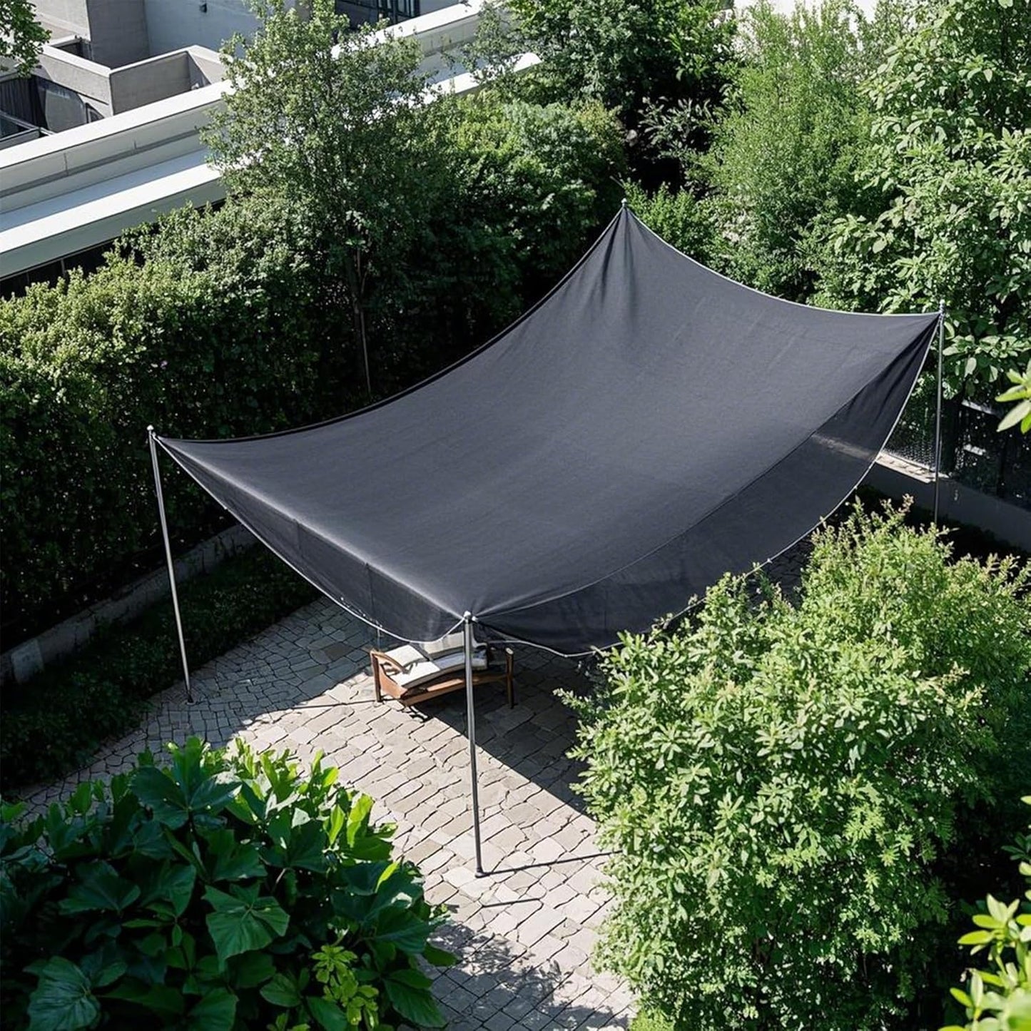 winemana Black Shade Cloth 40%, 8x20 FT Mesh Tarp - Garden Shade for Greenhouse, Patio, Vegetables, Plants Cover and Chicken Coops, Sun Shade Net for Outdoor Protection with Reinforced Grommets