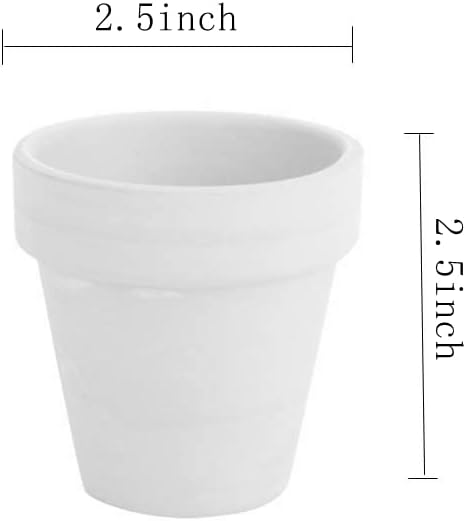 24pcs Small Mini Clay Pots, 2.5'' Terracotta Pot Clay Ceramic Pottery Planter, Cactus Flower Terra Cotta Pots, Succulents Nursery Pots, with Drainage Hole, for Indoor/Outdoor