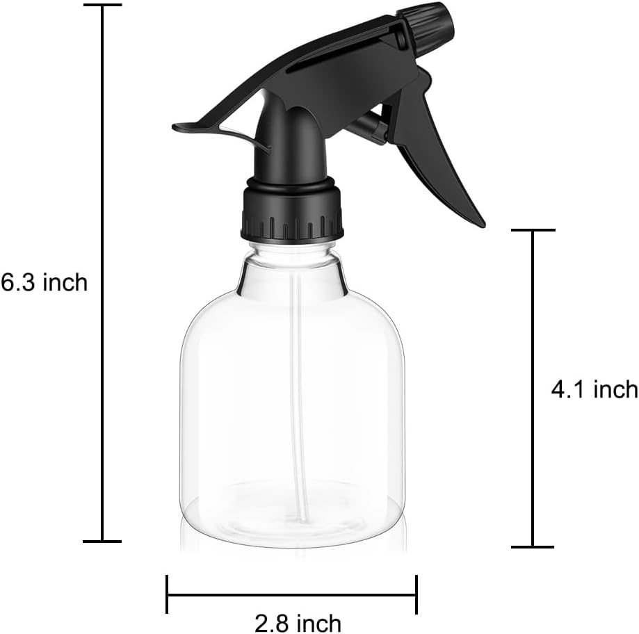 30 PCS Plastic Spray Bottles 8 oz Empty Spray Bottle with Adjustable Nozzle Mini Spray Bottle Liquid Sprayer for Kitchen Cleaning Hair Bath Beauty Spa Water Plants
