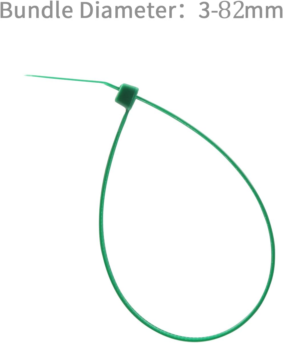 XINGO 100PCS Cable Zip Ties Heavy Duty, Premium Nylon Plastic Wire Ties with 50 Pounds Tensile Strength, Self-Locking Black Nylon Zip Ties for Indoor and Outdoor (12 inch, Dark Green)