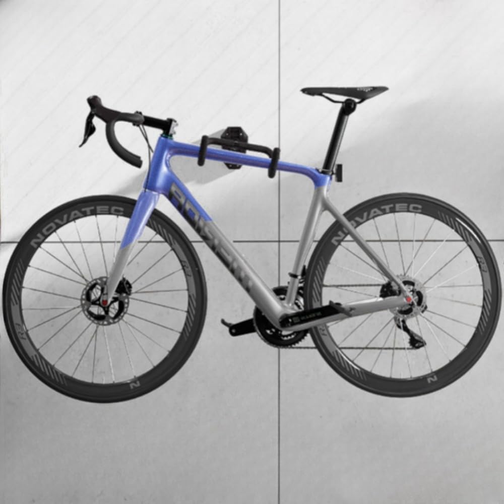 Bicycle Wall Mount Rack, Adjustable Angle, Foldable Design, with Mounting Hardware, Black (Snap fixation)