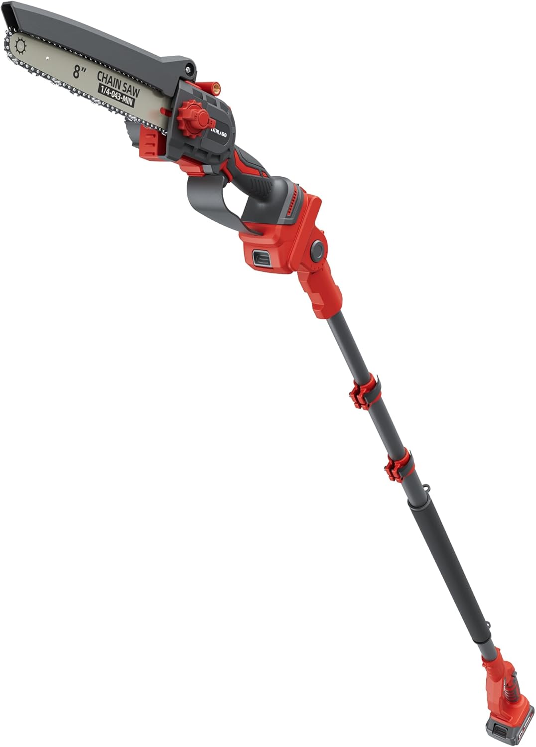 2-IN-1 Cordless Pole Saw & Mini Chainsaw, 8-inch Electric Saw Brushless, 2 Pack Battery Powered Pole Saws, 15-Foot MAX, Chain Saw with Extension Pole for Tree Trimming Wood Cutting