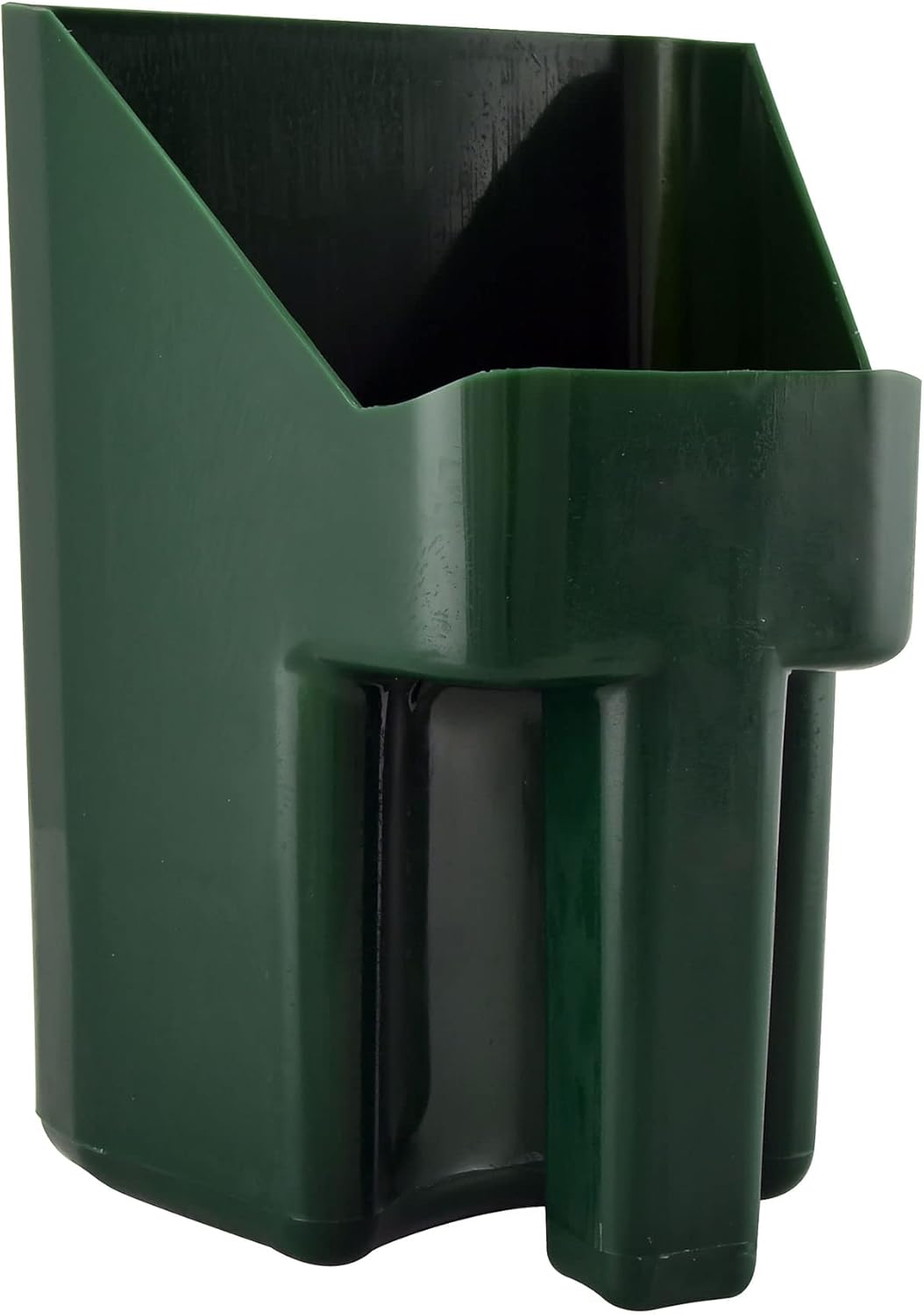 Jeffers Super Scoop 3 Quart – Lightweight and Heavy Duty Plastic Feed Scoop for Pet Food, Grain, Dog Food, Cat Litter, Flour, Rice, Chicken Feed, Garden Soil, Barn, Farm, and Outdoor Use - Dark Green
