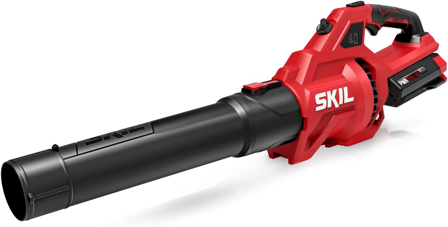 SKIL Brushless 40V 14" String Trimmer and 460CFM Blower Combo Kit Including 2.0Ah Battery and 60W Charger-CB1400C-11