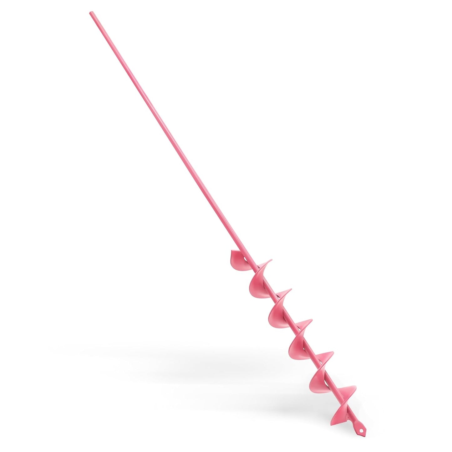 2x32 Inch Pink Long Handle Auger Drill Bit for Planting - Garden Tools Auger Drill Bit, Spiral Garden Auger for Planting Bulbs and Flowers