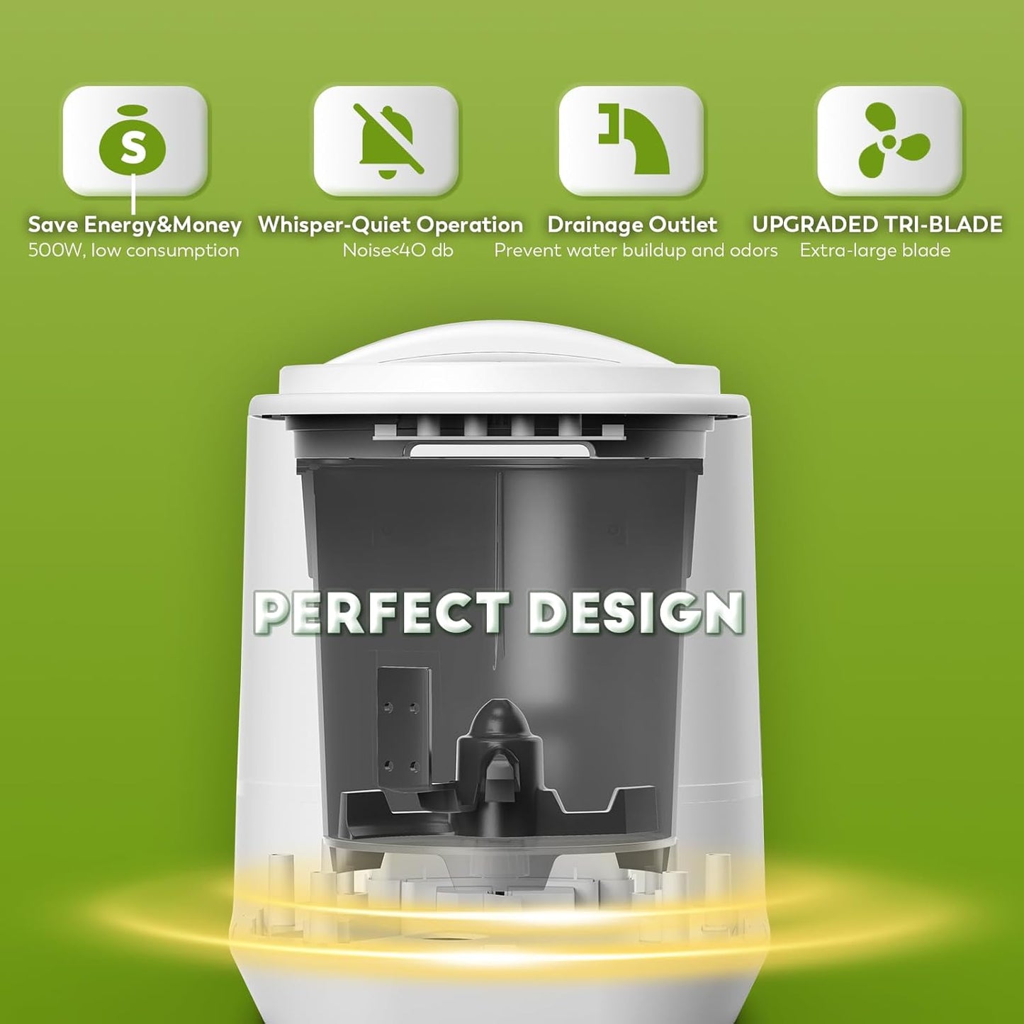 Electric Composter for Kitchen,4.2L Smart Compost Bin with 2 Carbon Filters,Quick Composting Machine Turn Food Waste to Fertilizer,Odorless/Auto-Cleaning/Outdoor&Indoor Countertop Food Waste Compost