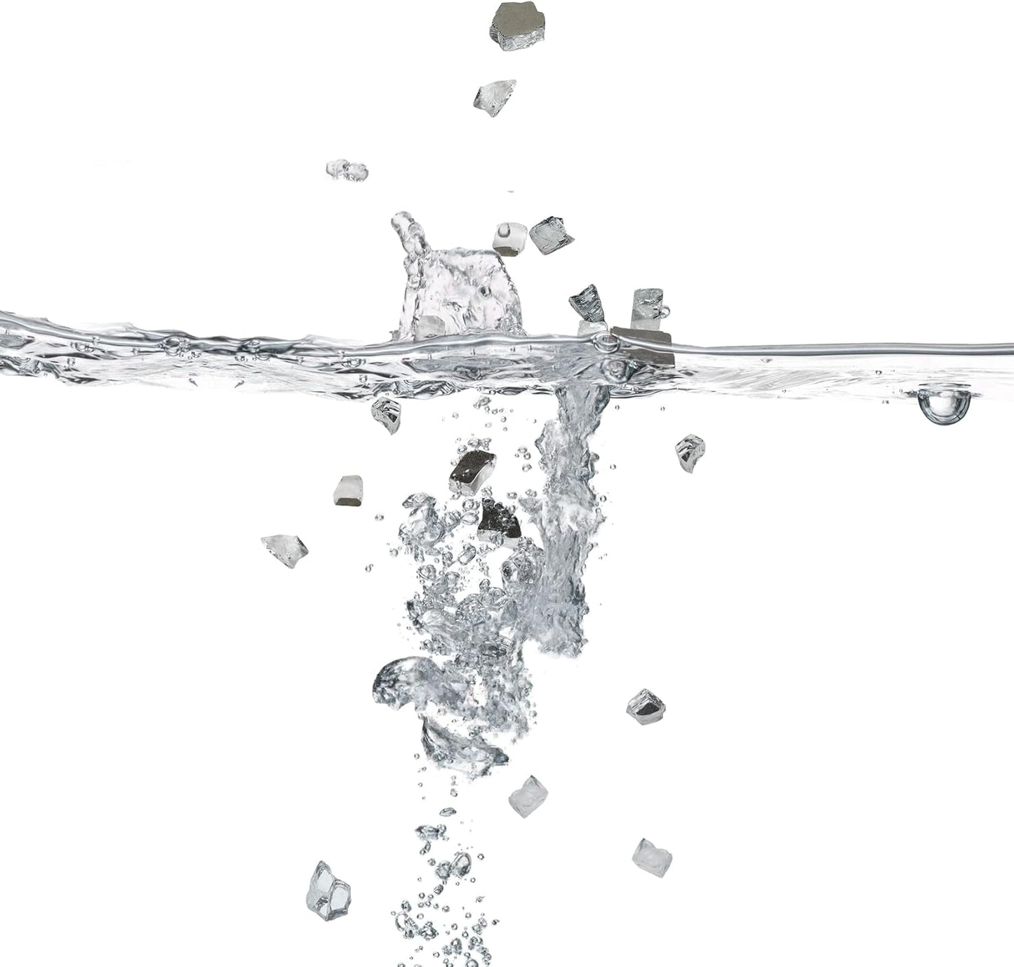 Mr. Fireglass 10 Pounds Fire Glass - 1/4 Inch High Luster Reflective Tempered Glass Rocks for Fireplace Fire Pit Table and Landscaping, Platinum