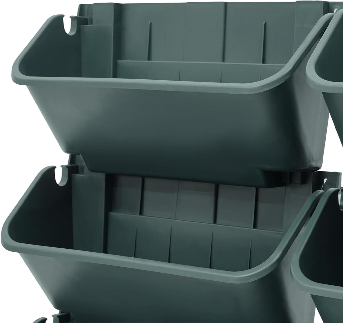 20 Pack Self Watering Wall Mounted Planter, Indoor and Outdoor Vertical Planter Wall Mounted Planter for Patio Outdoor Decor with Drainage Holes, Vertical Garden Planters for Indoor Plants- Army Green