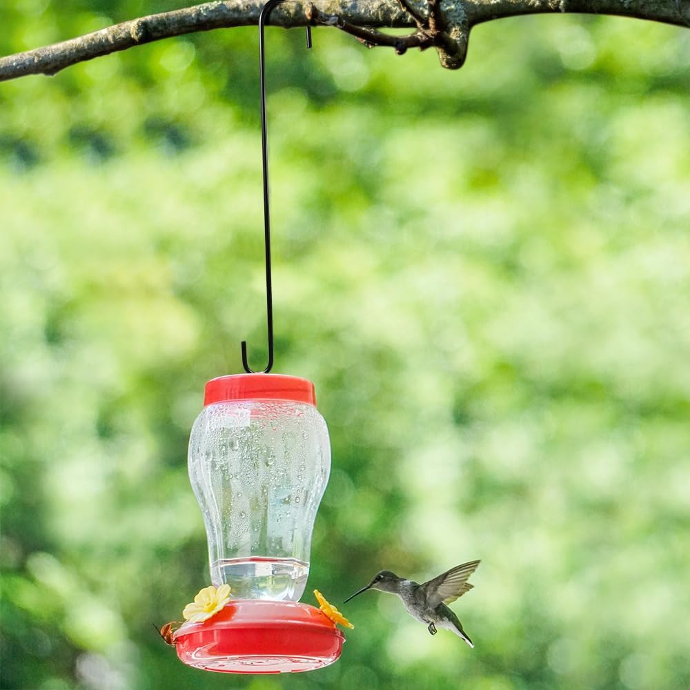 Vindar 4 Pack 16.5 Inches Bird Feeder Hook Extra Large S Hooks Heavy Duty Hooks Hangers for Tree Branch, Bird Feeder, Hummingbirds Feeders, Bird House, Office, Wind Chimes, Lanterns, Gardening Tools