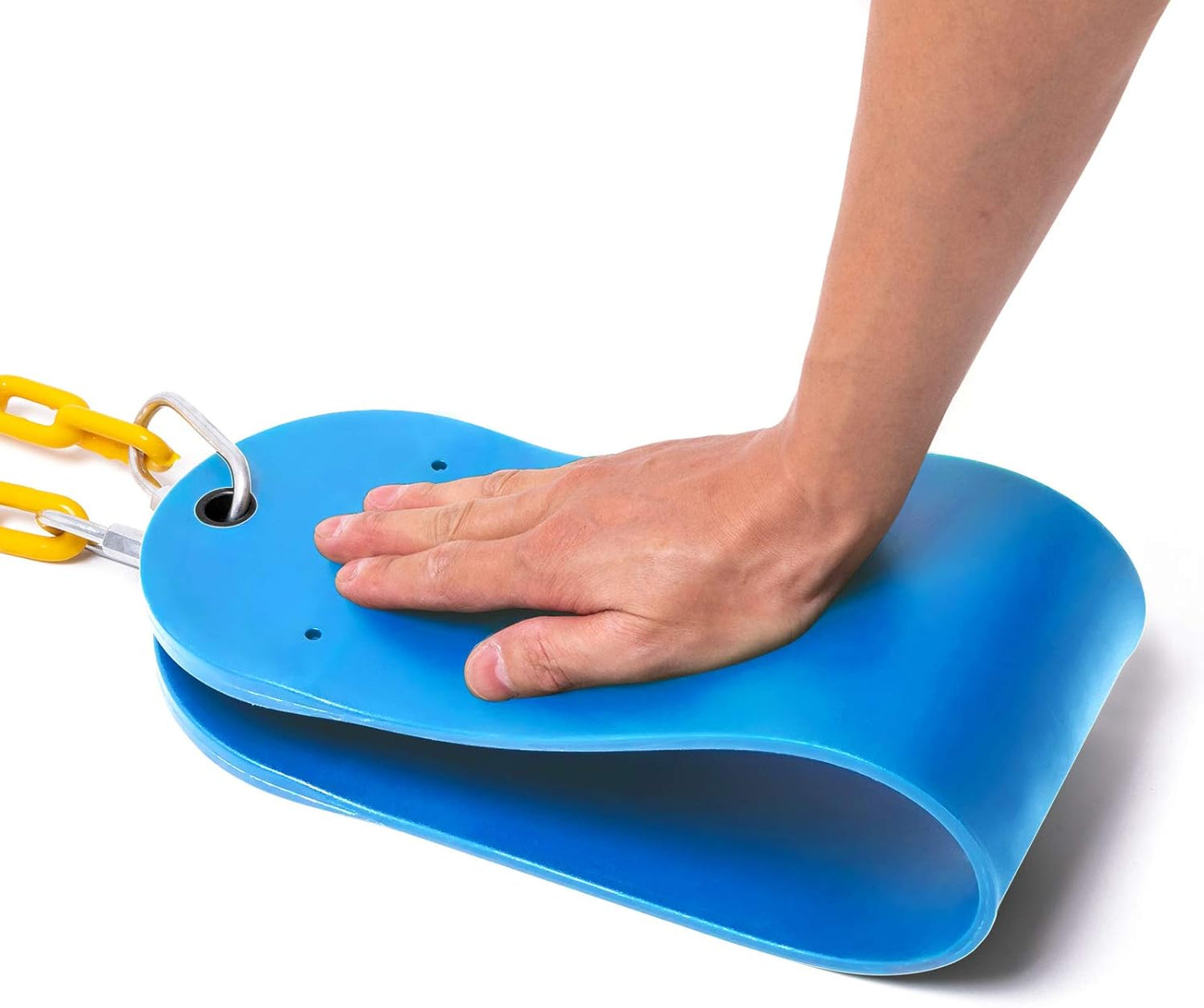 Sunnyglade 3PCS Swings Seats Heavy Duty with 66" Chain, Playground Swing Set Accessories Replacement with Snap Hooks, Support 250lb (3, Blue)