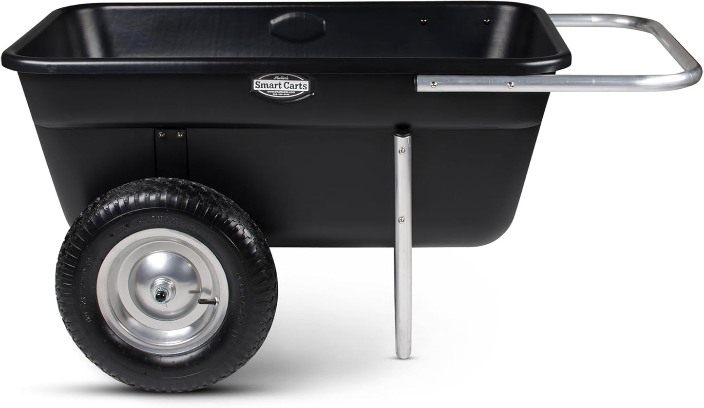 Smart Carts Premium Yard Cart - Strong, Lightweight, and Perfectly Balanced (16" Flat Free Wheels)