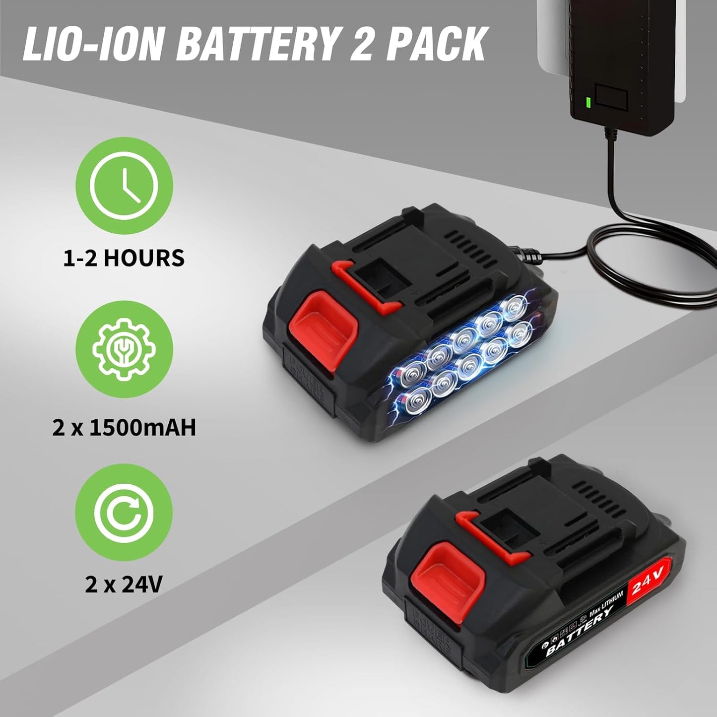 ALSO GO 21V Electric Weed Wacker, Weed Trimmer, Battery Powered Grass Trimmer with 2pcs Batteries, 3 in 1 Cordless Weed Eater with Wheels, Stringless Lightweight Grass Cutter for Lawn Garden Yard