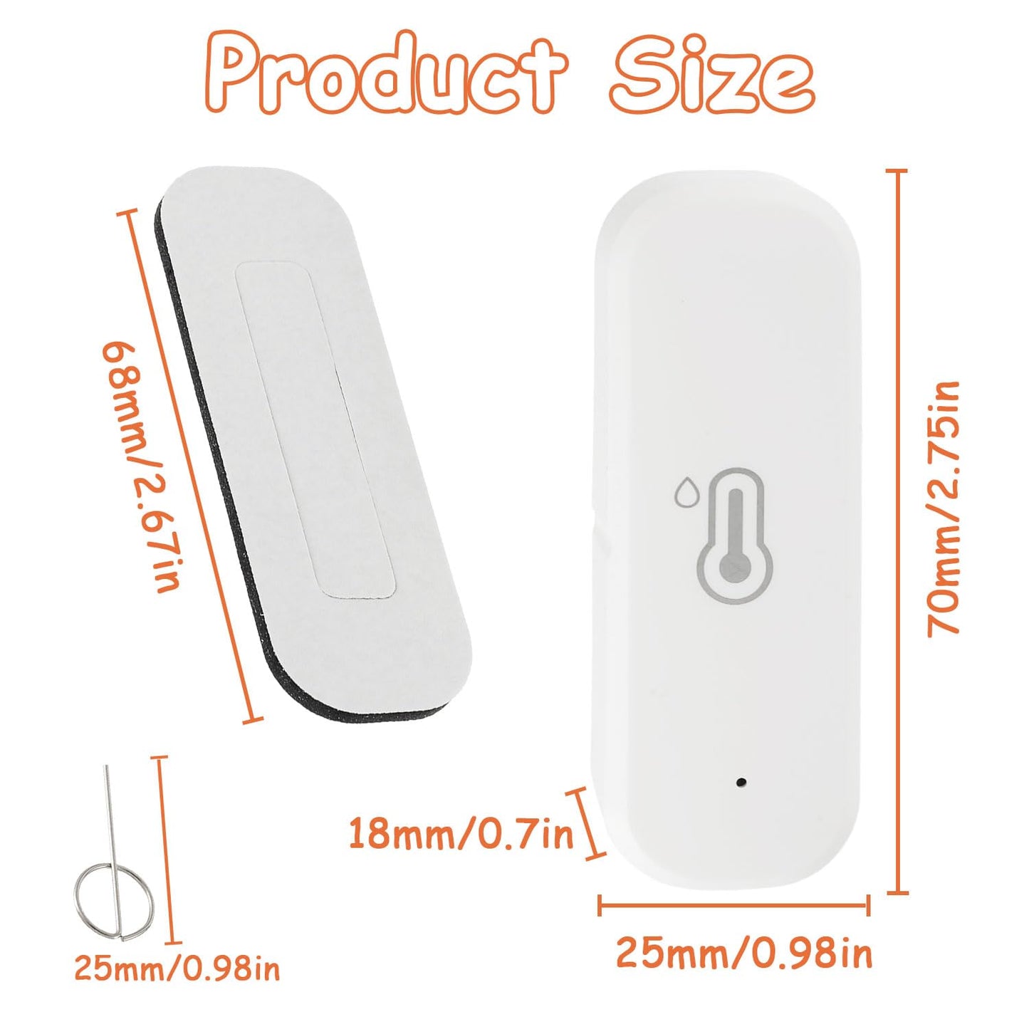 WiFi Hygrometer Thermometer Sensor, Indoor Outdoor Wireless Temperature Humidity Sensor, with Remote Monitor and Alert Compatible with Alexa(4 Pack)