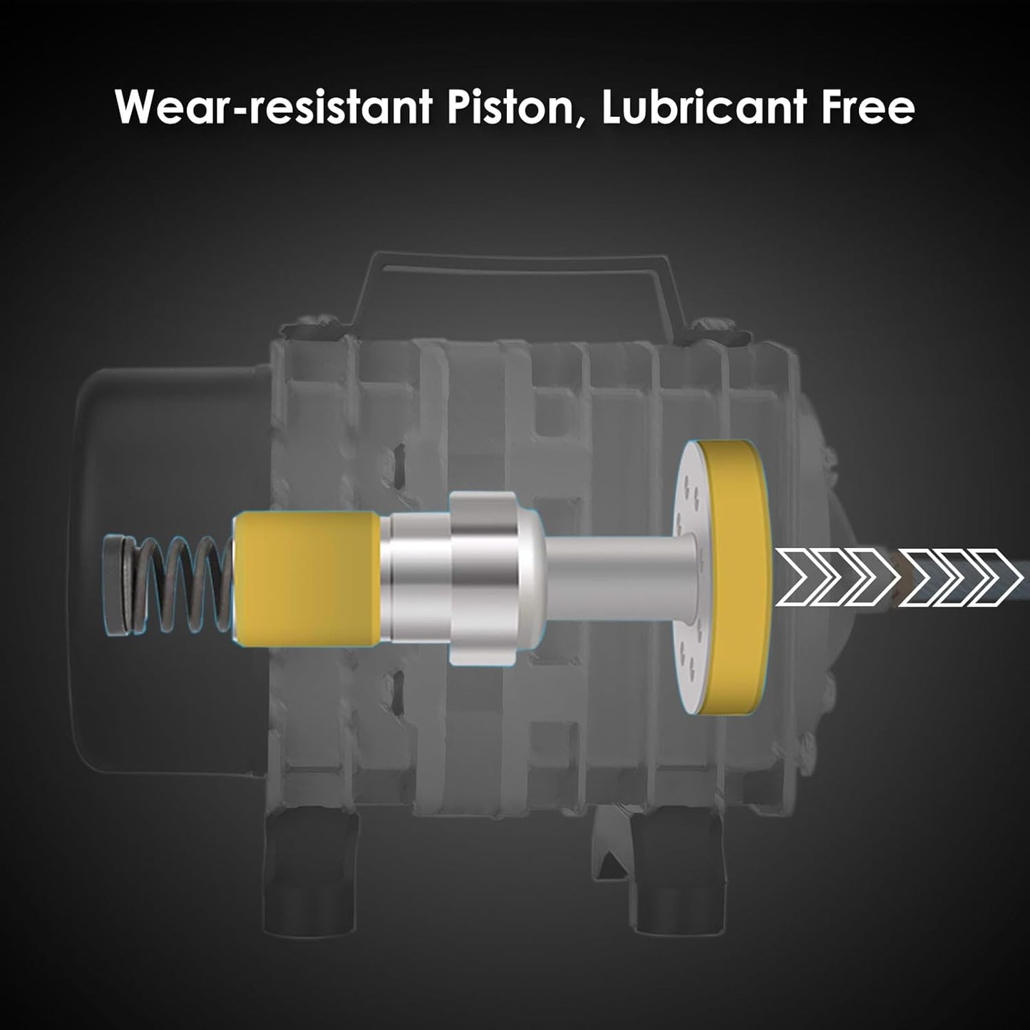 Aquarium Air Pump with Aluminum Housing, Commercial Air Pump with 6-Outlet Air Manifold, Pond Aerator Fish Tank Bubbler for Aquarium, Pond, Hydroponics (650GPH-20W)