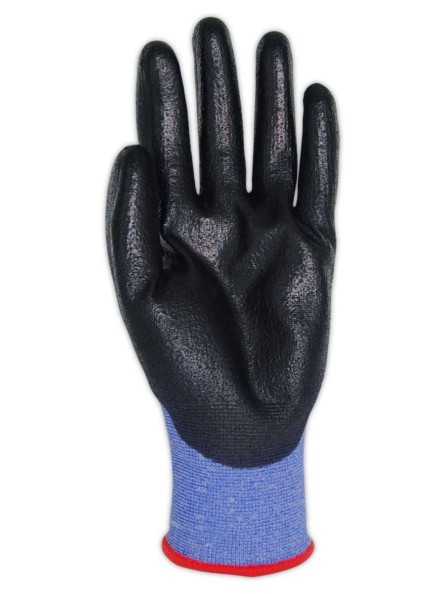 MAGID D-ROC ANSI A4 AeroDex Polyurethane Palm Coated Work Gloves, 12 Pairs, Size 7/Small, GPD482