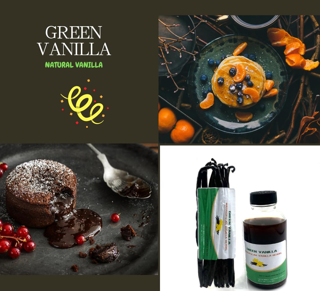 50 Organic Madagascar Vanilla Beans - Grade A 5"-7" Gourmet Bourbon for Natural Homemade Pure Extract and Baking & Cooking