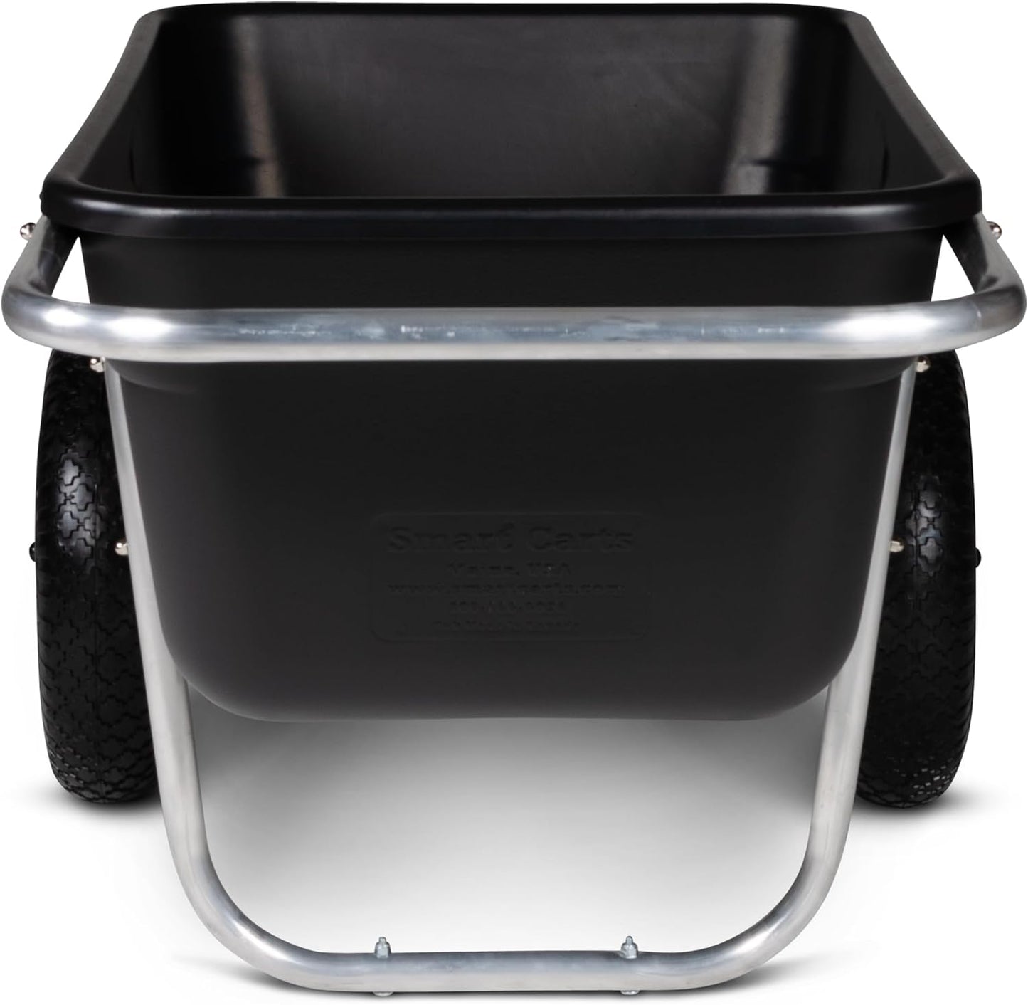 Smart Carts Premium Yard Cart - Strong, Lightweight, and Perfectly Balanced (16" Flat Free Wheels)