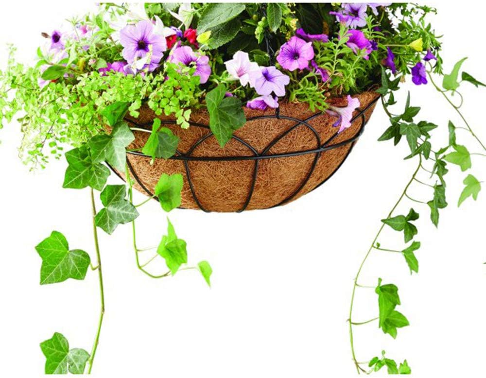 Coco Liners for Planters 16 Inch 4PCS Round Shape Coco Liner Coir Fiber Replacement Liner for Wall Basket Planters