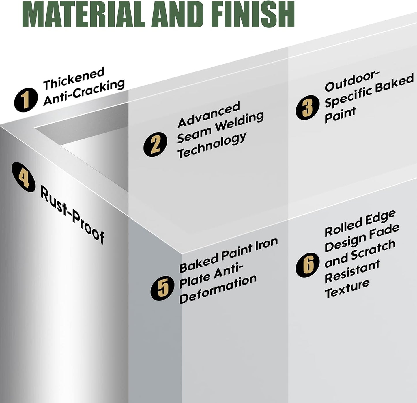 Tall Metal Planter for Outdoor Plants,38"Lx13"Wx30"H All-Weather Durable Plant Box,Large Rectangular Planter with Drainage Holes & Removable Shelf,Modern Decor for Tall Small Plants, Trees, Flowers
