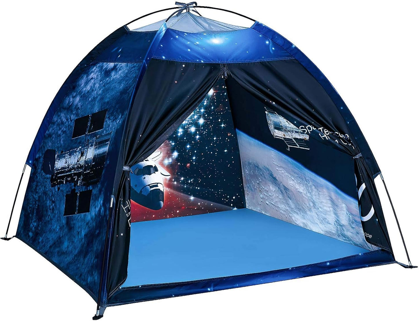 Play Tent for Boys and Girls- Space Shuttle Atlantis with Hubble Dome Tent for Kids Gift- ToddlerPop Up Tent Playhouse for Indoor Imaginative and Physical Play- 47" x 47" x 43" (Hubble)