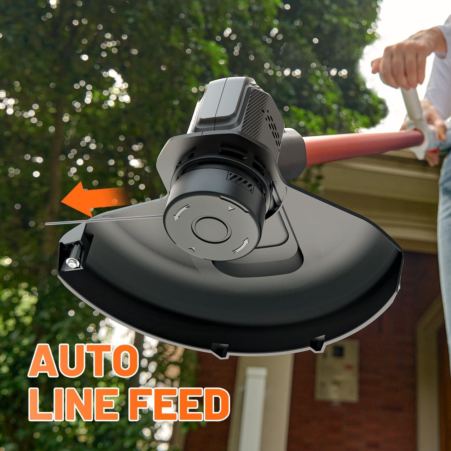 Litheli Cordless Weed Wacker 10 Inch, U20 Handy+ 20V String Trimmer & Weed Eater with 2.0Ah Battery, Grass Trimmer Tools for Garden, Yard and Farm