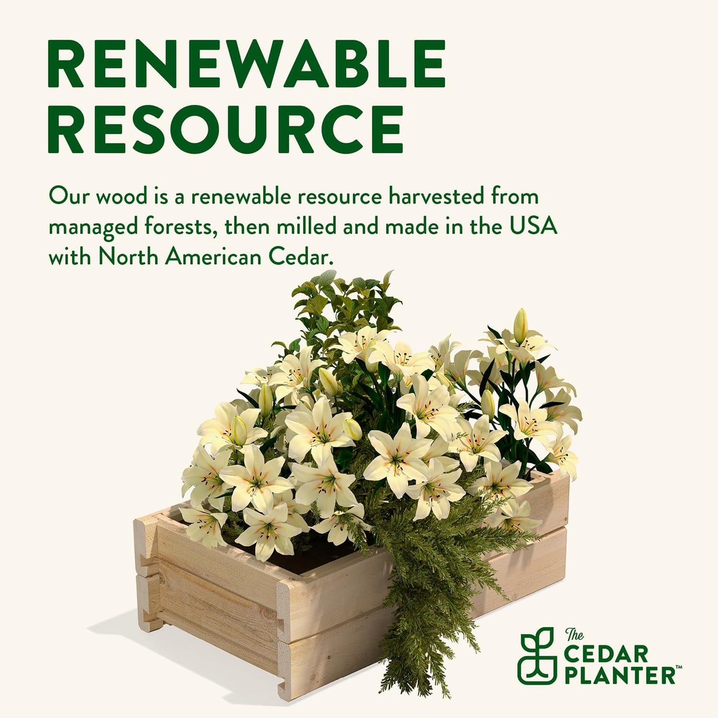 Greenes Fence Cedar Wood Planter Box with Wall Mount Brackets, 21" x 11" x 7" (2-Pack) - Made in USA with North American Cedar