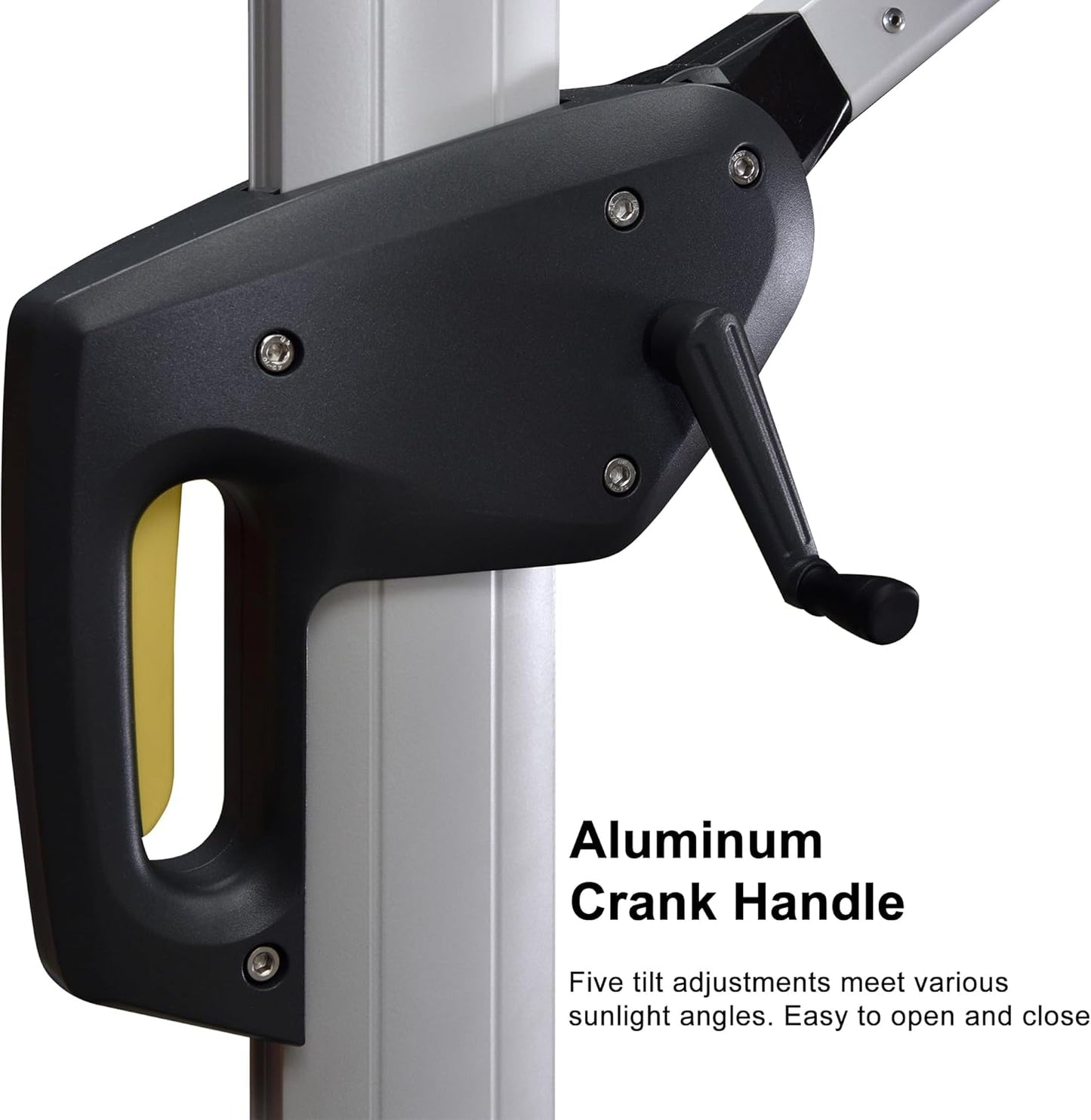 PURPLE LEAF 13 Feet Double Top Round Deluxe Patio Umbrella Offset Hanging Umbrella Outdoor Market Umbrella Garden Umbrella, Navy Blue