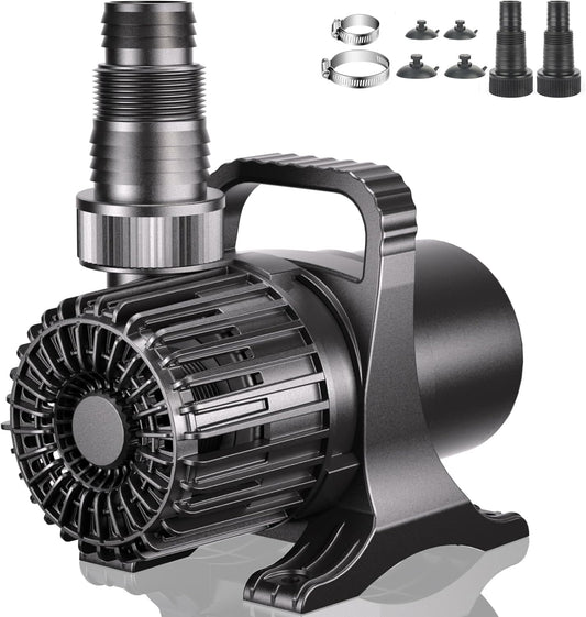 WaterRebirth (3200GPH-175W,UL listed) High Flow Large Fountain Submersible Water Pond Sump Pump Aquarium Electric Waterfall Pump Outdoor PS-3200