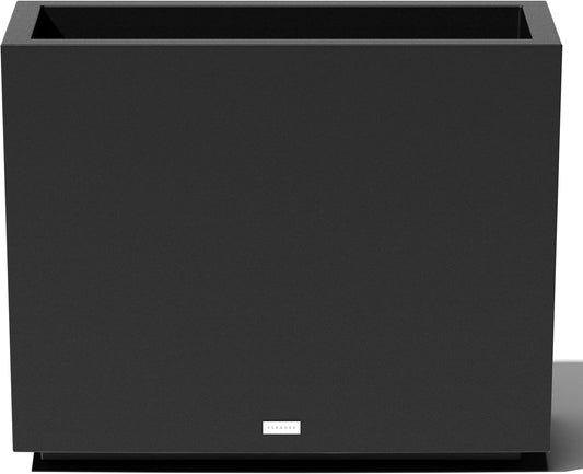 Veradek Block Series Span Plastic Planter - Tall Rectangular Planter for Indoor or Outdoor Patio/Porch | Durable All-Weather with Removable Insert Bucket | Modern Design for Plants, Flowers, Garden