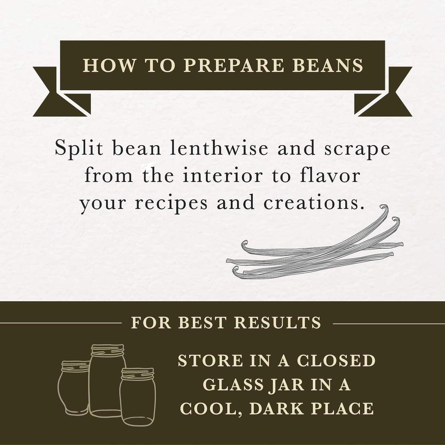 8 oz (1/2 lb) Organic Madagascar Whole Vanilla Beans, Grade A Vanilla Pods, Premium Vanilla Beans for Making Extract & Baking - Cook’s