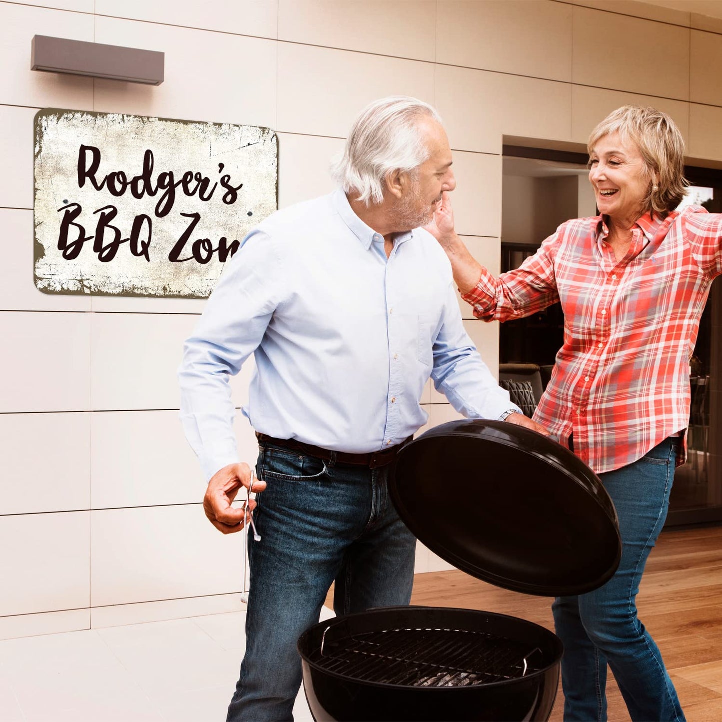 Rustic Custom Sign, Personalized Metal Signs, Gifts for Him Men Dad, Man Cave, Indoor and Outdoor Use 18x24 Inches, ACM, Fade Resistant, Made in USA