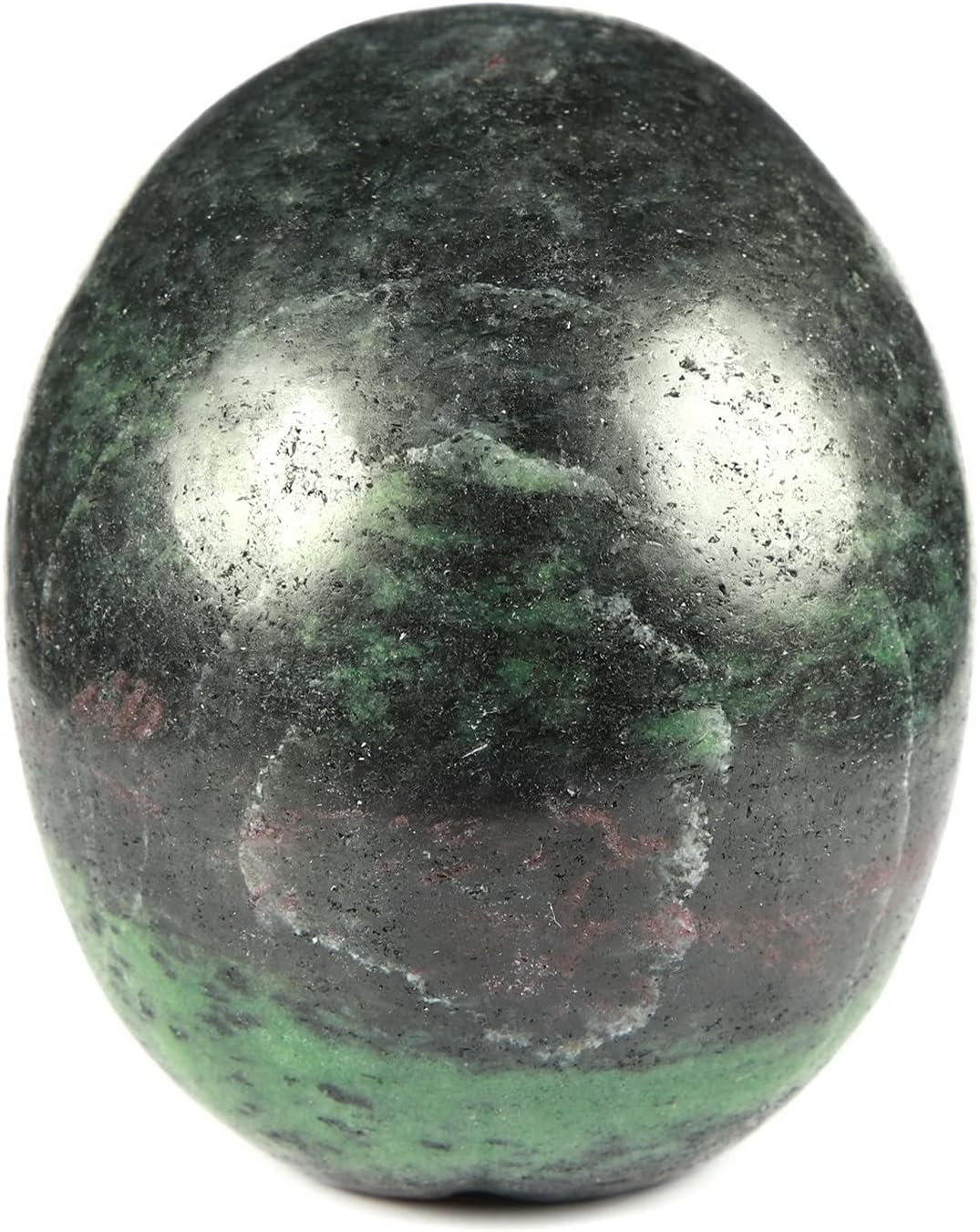 Skullis 5.0” Ruby Zoisite Crystal Skull, Hand Carved Gemstone Fine Art Sculpture, Reiki Healing Stone Statue. 1168 Z8