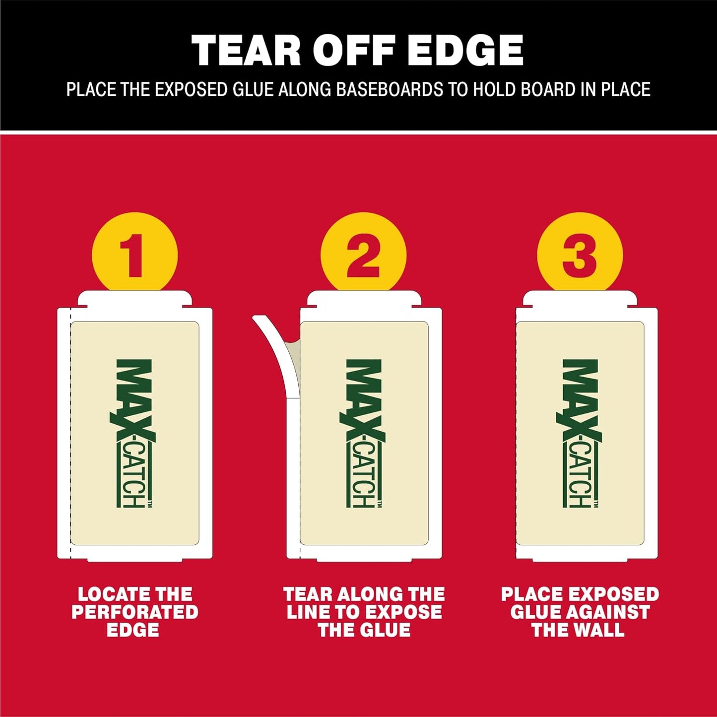 Catchmaster Max-Catch Mouse & Insect Glue Trap 36pk, Mouse Traps Indoor for Home, Sticky Pest Control Adhesive Tray for Catching Bugs, Rats & Rodents, Bulk Classic Glue Boards