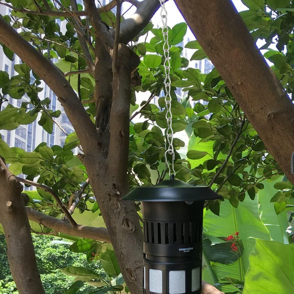 YINGFENG 6 Pack 19.7 Inch Silver Hanging Chain for Hanging Bird Feeders, Bird Houses, Planters, Baskets, Birdbaths, Lanterns, Wind Chimes, Billboards, Signs and Ornaments