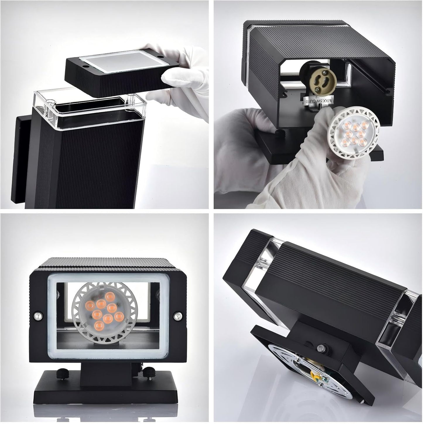 Motion Sensor Outdoor Wall Lights, Dusk to Dawn Exterior Light Fixtures with 3 Modes, Modern Up Down Wall Sconce, Waterproof Aluminum Porch Light for Garage, Patio, Front Door – Matte Black