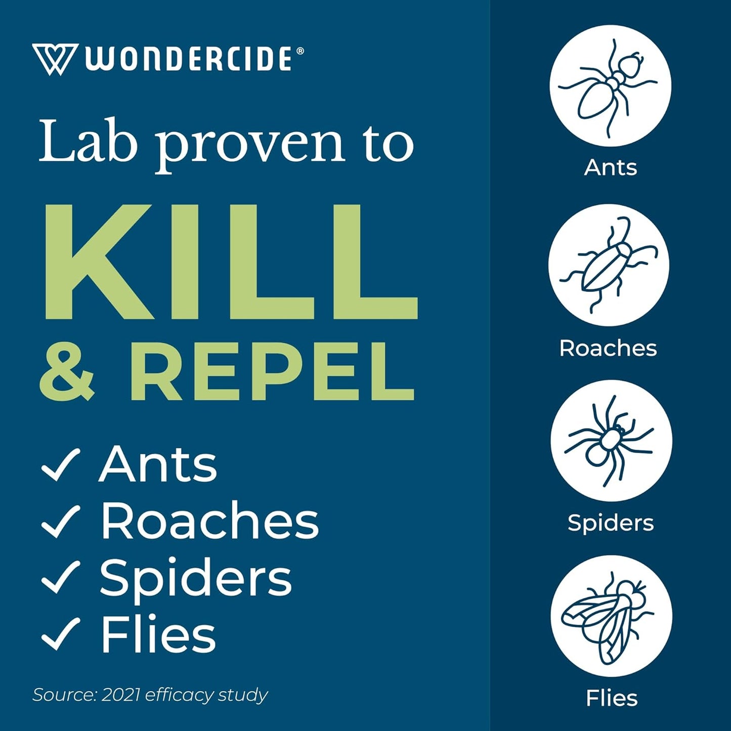 Wondercide - Indoor Pest Control Spray for Home and Kitchen - Ant, Roach, Spider, Fly, Flea, Bug Killer and Insect Repellent - with Natural Essential Oils - Pet and Family Safe — Cedarwood 32 oz