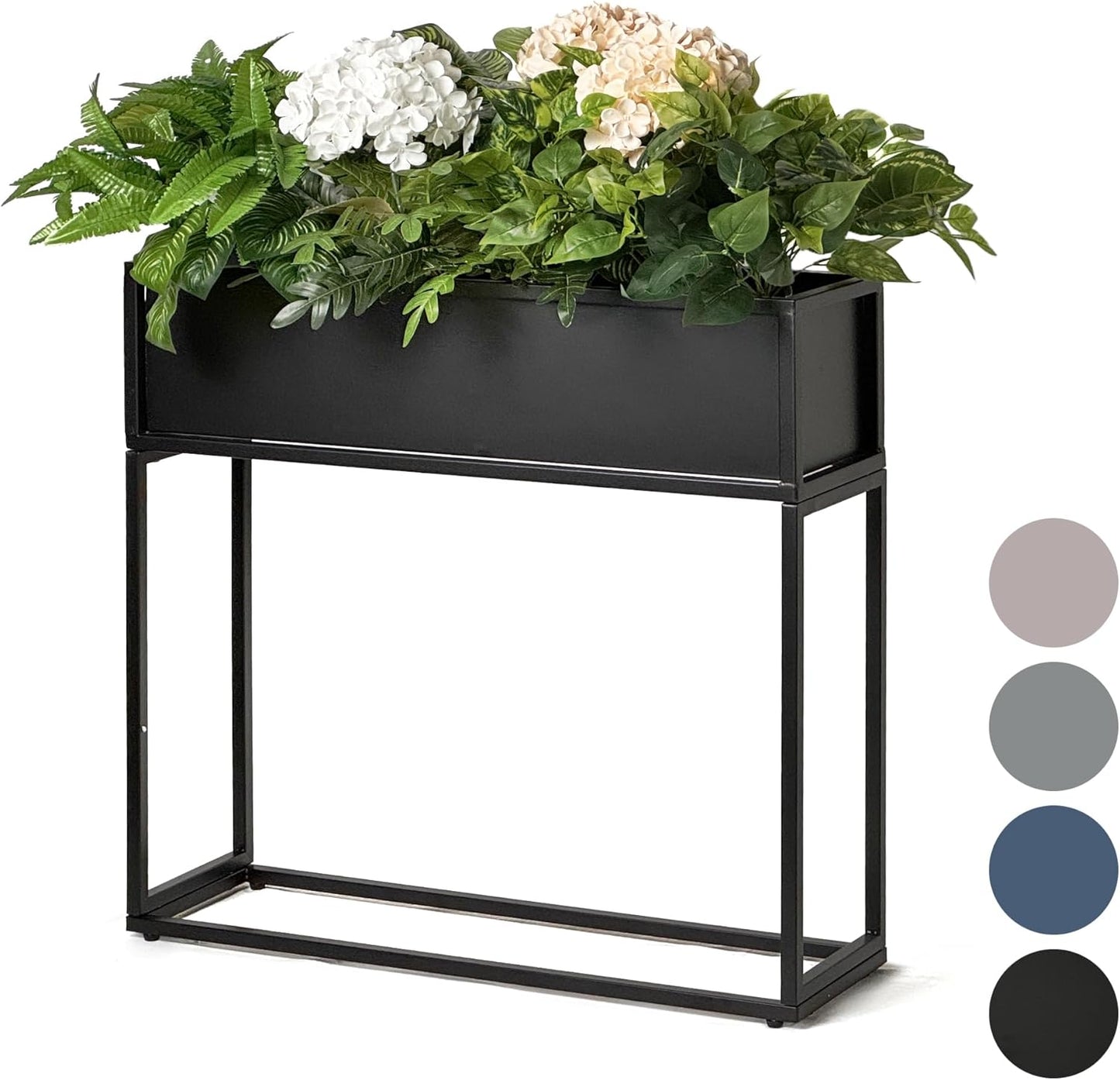 Cocoyard Elevated Planter Box - 28 Inch Durable Raised Garden Bed for Herbs and Flowers - Stylish Tall Rectangular Planter for Outdoor Plants & Backyard Gardening