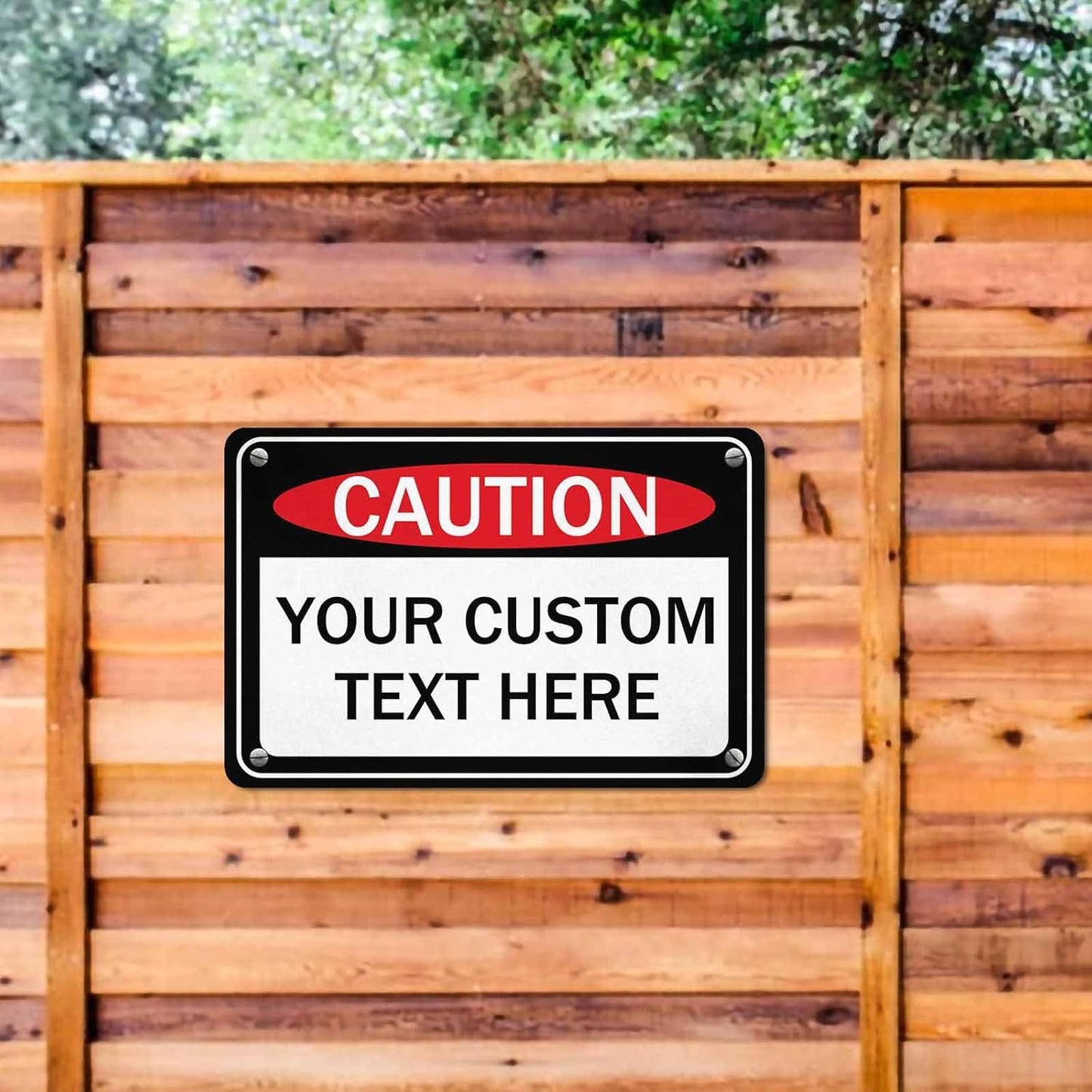 Custom Sign, Personalized Metal Signs, Customize for Office, Business, Workplace, Office, Home, Delivery Signs, Metal Sign With Your Own Image, Text,Photo, Pets, Kids Art Made in USA (Design 3)