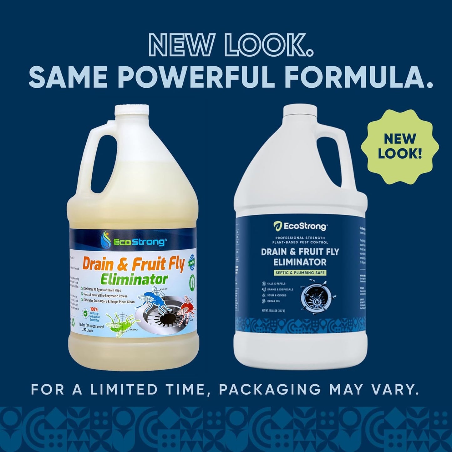 Fruit Fly Drain Treatment | Drain Fly Eliminator | All-Natural, Eliminates Gnats, Sewer Flies and More - Works in All Drains - 1 Gallon