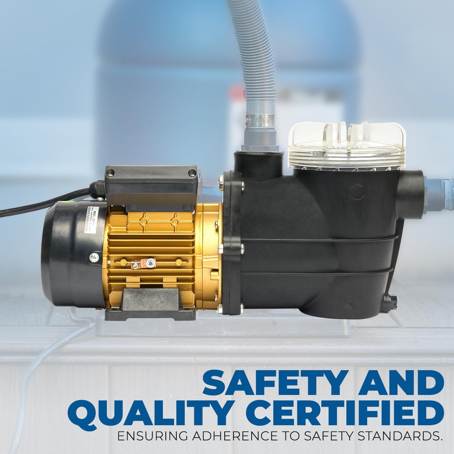 XtremepowerUS 3/4HP 2,400GPH High Flow Pond DIY Self Priming for Above Ground Swimming Pool Pump Strainer Basket 1.5" NPT